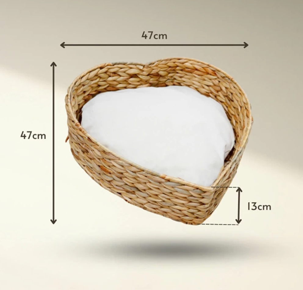 handwoven water hyacinth rectangular pet bed with iron frame handwoven water hyacinth rectangular pet bed with iron frame