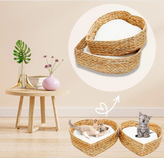 handwoven water hyacinth rectangular pet bed with iron frame handwoven water hyacinth rectangular pet bed with iron frame