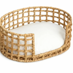 water hyacinth pet bed for dogs and cats (free cushion included) (sao chép) (sao chép)